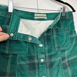 Urban Outfitters  Plaid Button Front Mini Skirt. Green. Photo 6