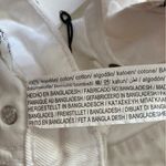 ZARA NEW High Rise White Jean Denim Fringe Shorts 2.25” Pockets Size 14 / 46 NWT Photo 10