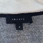 Theory Chayenne Grey Contrast Zip Front Long Sleeve Dress Photo 5