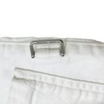 Zadig & Voltaire Ava Frayed Hem Jeans Women’s Size 24 White Low Rise Cropped Zip Photo 5