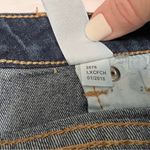 Aeropostale Dark Blue Wash Cuffed Denim Midi Shorts Size 2 Classic Summer Photo 3