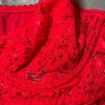Escante Lingerie Top Womens Large Red Lace Garter Straps Suspender Adjustable Photo 8