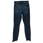 MOTHER Denim Mother The Stunner Zip Two Step Fray Last Call Dark Wash Skinny Jeans size 25 Photo 5