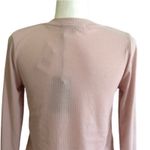 Gibsonlook Top Shirt Mauve Waffle Weave V-Neck Long Sleeve Casual Top Small NEW Photo 6