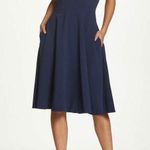 Dress the Population  Catalina Sleeveless Fit & Flare Dress Midnight Blue Size XL Photo 0