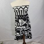 Seneca Rising + Pacsun Womens Dress Size M Black White Strapless Tribal Hi Photo 5