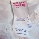 Missguided Eyelet Shorts Romper Women's 6 White Back Zip Fully Lined Tie Front Photo 8