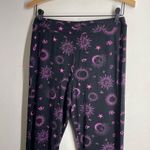 ASOS Cosmic Zodiac Print Jersey Flare Pants Black Pink size 10 Photo 8