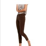 Free People  Reagan Walnut Brown Button Fly Corduroy Ankle Jeans Size 30 Photo 6