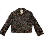 Joseph Ribkoff Trends Vintage Women's Black Dragon Brocade Print Jacket size 14 Photo 0