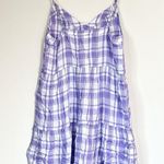 Abound NWT  Purple and White Shift Plaid V-Neck Dress - Size: Small Photo 6