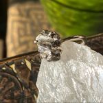Meteorite Campo Del Cielo Solid Sterling Silver Ring Size 6.5 Gray Photo 0