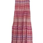 Cabana Life Napa Sleeveless Tiered Maxi Dress Pink UPF 50+ Size Medium Photo 3
