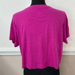 PINK - Victoria's Secret PINK Victoria’s Secret Love You Pink Short Sleeve Cropped Tee Size Small Photo 1