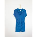 With Jean Alexa Blue Mini Dress Size Large Mermaid Preppy Minimalist Cocktail Photo 2