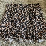 Boohoo Plus Leopard Print Ruffle Skater Skirt Photo 3
