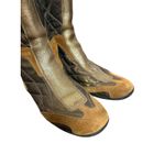 Prada  Vintage Brown Quilted Leather Retro Equestrian Sport Ankle Boots Size 9 Photo 5