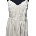 Audrey Parks for Francescas Cream Linen Blend Mini Dress Size L Preppy Rush Size L Photo 0