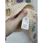 Sonoma  Crochet Floral Button Crop Sweater Women S Cream Coquette Fairy Whimsical Photo 3