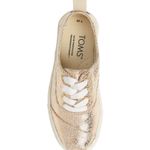 Toms NWT  Cordones Cupsole Sneaker GOLD Photo 2