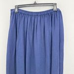 Caslon Nordstrom Linen Blend Maxi Skirt Elastic Waist Pockets Navy Blue Casual Photo 2
