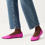 Rothy’s The Point Flats Womens in Dragon Fruit Pink Photo 1