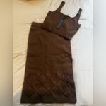 House of Harlow  1960 two piece set brown sz S Photo 1