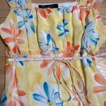 Too chic yellow floral tiered dress xs Yellow Photo 4