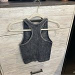 Zenana Outfitters Seamless Ribbed Cropped Racerback Tank Top L/XL Photo 3