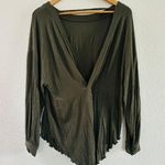 Free People  Shimmy Shake Top Army Green Size XS Photo 3