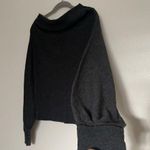 We The Free  Free People Gray Oversized Cowl Neck Sweater Size Medium Photo 3