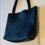 Portland Leather Goods, black tote bag, 13”x11.5”NWOT Photo 3