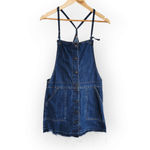 American Eagle  Denim Jean Overall Mini Dress M Photo 7