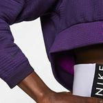 Nike Sportswear City Ready Fleece Crewneck Crop Sweatshirt Purple Size M Photo 3