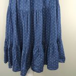 NWT J. Gee Blue Polka Dot Smocked Tie‎ Strap Tiered Ruffle Dress Size L Size L Photo 2
