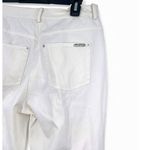 St. John white jeans 10 Sport Pants black applique embroidery Straight Leg Women Photo 4