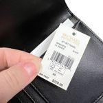 Michael Kors MK Womens Jet Set Travel Large Trifold Wallet Signature Black Photo 9