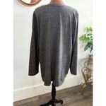 2X‎ Womens Christmas Gray Long Sleeve Snowflake Holiday Winter Christmas Top Size XXL Photo 1
