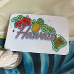 Tropical Island Sense Hawaiian Floral Beach Bag w/Pouch Green Photo 5