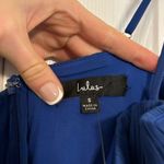 Lulu’s Cascading Crush Blue Tiered Bustier Midi Dress NWT Photo 4