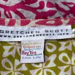 Gretchen Scott Women’s Size S Pink White Yellow Trim V Photo 4