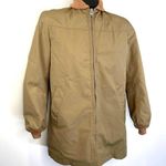 Woolrich Coat Faux Fur Lining Vintage 80's Tan Khaki Photo 1