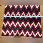 Tacera  Burgundy and Cream Zigzag Top Photo 4