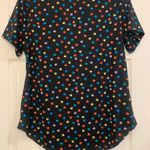 LuLaRoe Black Multi Color Paw Prints Short Sleeve Large T-Shirt. 2323 Photo 4