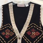 Westbound FINAL MARKDOWN Ladies’  Beaded Tapestry Lined Vest med Photo 1