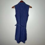 Toad & Co WOMEN'S INDIGO RIDGE SLEEVELESS TIE DRESS casual cotton size small Photo 2