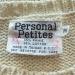 Vintage Womens Chunky Knit Sweater Vest Medium Leaves Boho Chic Indie Nature 80s Red Size undefined Photo 3