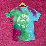 The Rolling Stones in Concert Hot Lips Rock Band Tie Dye M  Photo 0