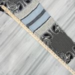 Etro Silk Multi Pattern Straight‎ Leg Pants Black White Blue Size 10 Euro 46 Photo 11