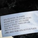 Wild Fable  Crop Top Womens S Black Crushed Velvet Stretch Y2K Retro Goth Photo 3